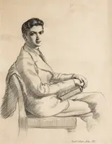 Ernest Columba Hayes, SELF PORTRAIT, 1937 and STUDY FOR "DEEP SOUTH"
