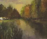 Norman J. McCaig, COTTAGES BY A STREAM, AUTUMN