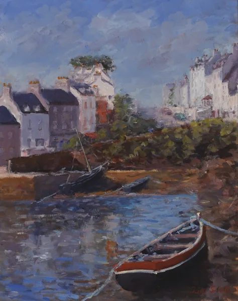 Tom Scott, LOW TIDE, ROUNDSTONE, oil on canvas