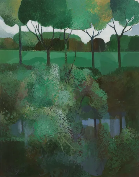 Leo Toye, RIVERBANK, 2011, acrylic on paper