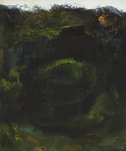 Jennifer Kingston, BOG HOLE, oil on canvas