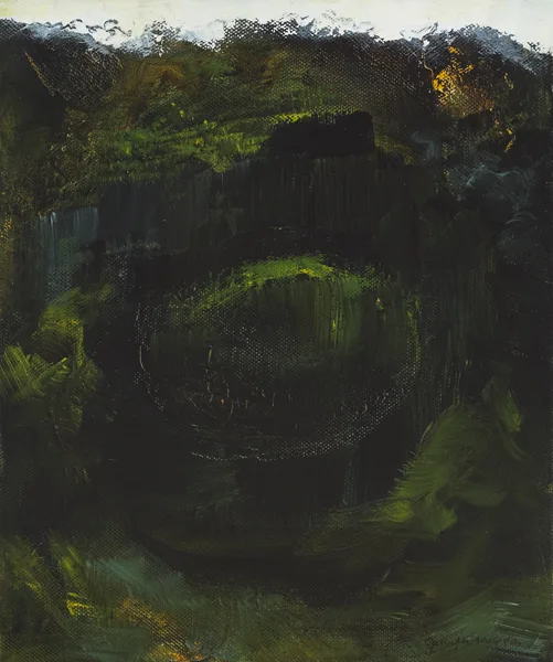 BOG HOLE by Jennifer Kingston, oil on canvas, offered Dec 2012
