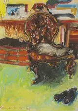 Michael Kane, INTERIOR WITH CHAIR AND SHOES