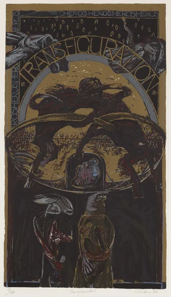 Patrick Graham, TRANSFIGURATION, 1986, lithograph; (91/130)