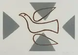 Breon O'Casey, DOVE WITH GREY TRIANGLES, 2001 and BIRD ON GREY & ORANGE, 1999 (A PAIR)