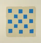 Breon O'Casey, BLUE SQUARES and TRIANGLE INTO SQUARE II, 2001 (A PAIR)