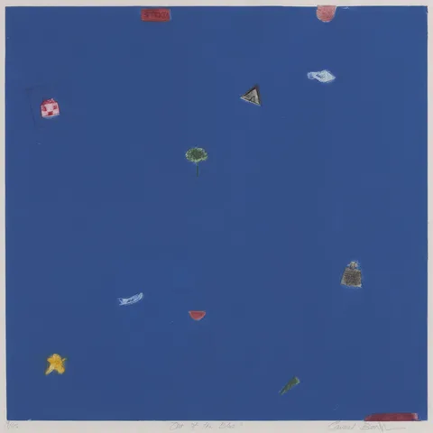 Carmel Benson, OUT OF THE BLUE, colour print; (no. 9 from an edition of 45)
