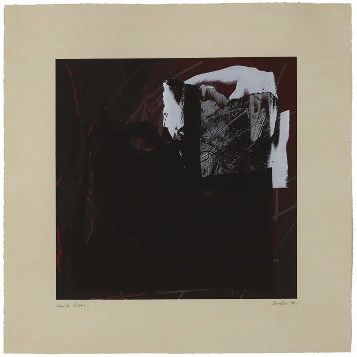 LOWICK NO.141 by Martyn Robert Brewster, 1998, silkscreen monoprint, offered Dec 2012