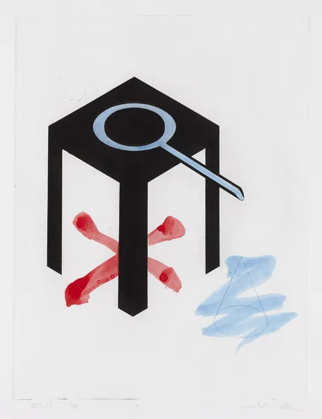 STILL by Alistair Wilson, 1983, hand-coloured etching (no. 2 from an edition of 15), offered Dec 2012