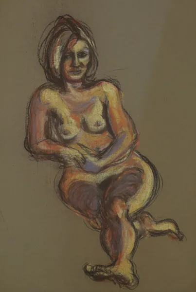 FEMALE NUDE by Michael Kane, pastel, offered Dec 2012