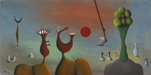 Desmond Morris, END OF AN ERA, 2004, oil on canvas