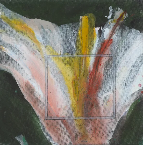 Robert Janz, ABSTRACT COMPOSITION WITH SQUARE, oil on canvas