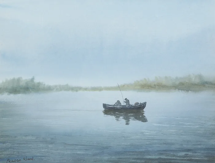 Pearse Ward, MORNING ON THE LAKE, 1996, watercolour