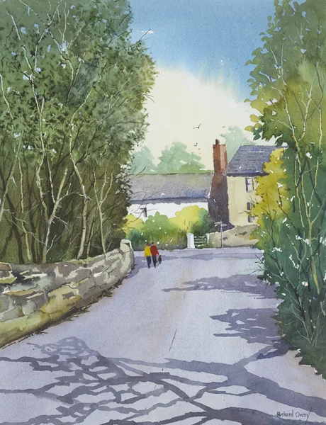 Richard Overy, NEARLY HOME, watercolour