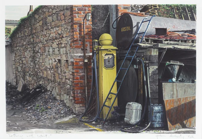 John Doherty, LOITERING WITH INTENT, 1995, acrylic on board