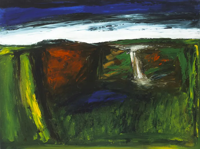 SHORELINE FIELDS by Seán McSweeney, 1996, oil on board, sold Nov 2012