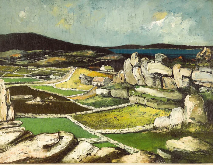 CLOUGHANEELY, COUNTY DONEGAL by Daniel O'Neill, oil on board, sold Nov 2012