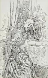 Mildred Anne Butler, STUDIES OF A WOMAN WRITING A LETTER and PLAYING A PIANO (A PAIR)
