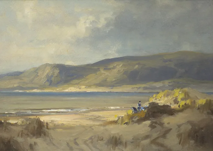 DONEGAL COAST by Frank McKelvey, oil on canvas, sold Nov 2012