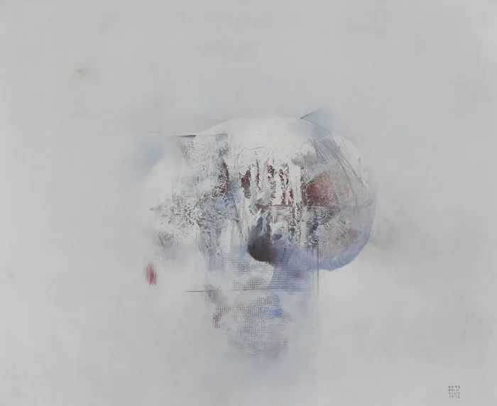 INTERIOR STUDY OF HEAD by Louis le Brocquy, 1972, oil on canvas, sold Nov 2012