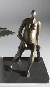 John Behan, UNTITLED (NUDE PREGNANT WOMAN SEATED)