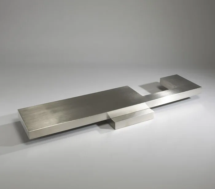 Michael Warren, HORIZONTAL PLANE WITH VOID (SECOND VERSION), 2004, stainless steel; (unique)