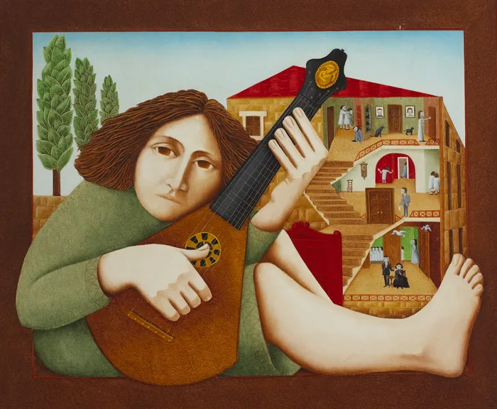 OTHER DAYS by Barry Castle, oil on board, sold Nov 2012