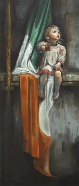 Neil Condron, UPON SMALL SHOULDERS, 2011, oil on canvas