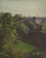 Leo Whelan, REAR VIEW FROM 65 ECCLES STREET, DUBLIN [THE ARTIST'S HOME]