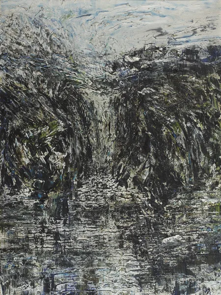 ABSTRACT LANDSCAPE by Maurice Desmond, oil on board, sold Nov 2012
