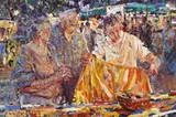 Arthur K. Maderson, STUDY, NIGHT MARKET, LE VIGNAN, MIDI-FRANCE
