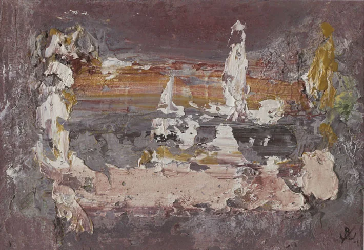 LIGHTHOUSE, KILCATHERINE, CORK by John Kingerlee, oil on board, sold Mar 2012