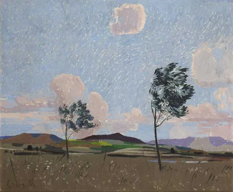 Colin Middleton, SYCAMORES, 1940, oil on canvas