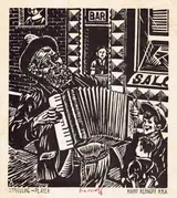 Harry Kernoff, THIRTY-SIX WOODCUTS (1951) and STROLLING - PLAYER