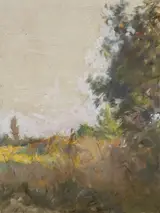 Ernest Columba Hayes, FIGURE OF A LADY IN A LANDSCAPE