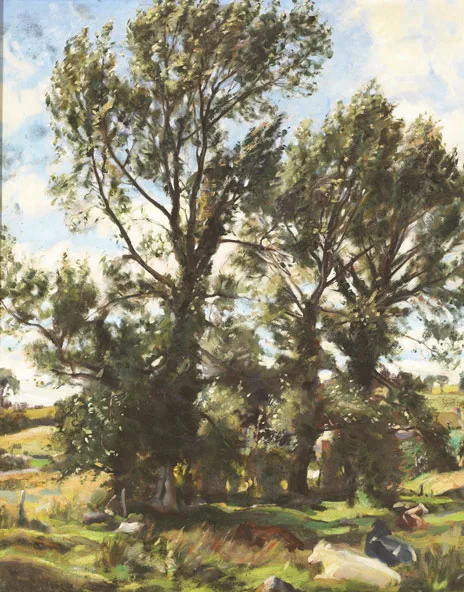 SEPTEMBER WIND, 1950s by Ernest Columba Hayes, oil on canvas, sold Mar 2012