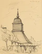 Ernest Columba Hayes, STUDY FOR "TOWER LEMBECK", GERMANY