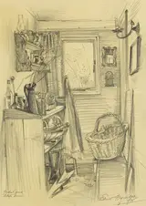 Ernest Columba Hayes, GARDEN CORNER, ARTIST'S HOME