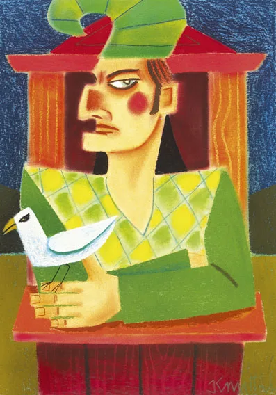 MR. PUNCH by Graham Knuttel, pastel, sold Mar 2012