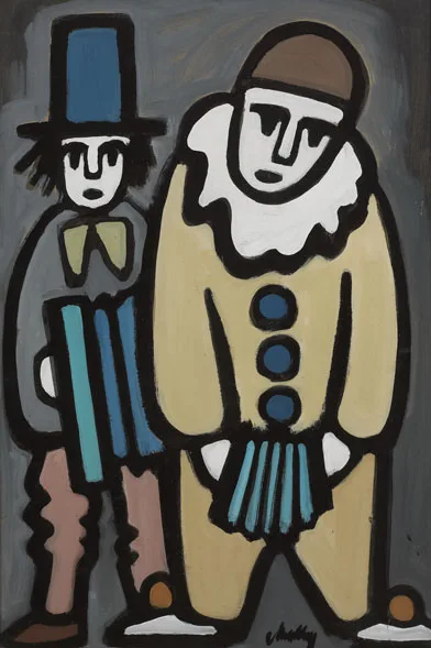 MAKING MUSIC by Markey Robinson, 1988, gouache on board, sold Mar 2012
