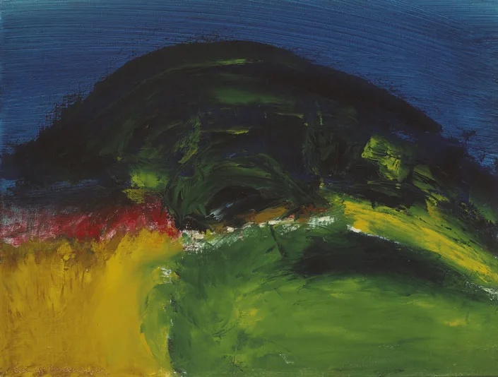 LANDSCAPE, WICKLOW by Seán McSweeney, 1967, oil on canvas, sold Mar 2012
