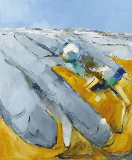 BURREN LANDSCAPE by Michael Gemmell, 1994, oil on canvas, offered Mar 2012