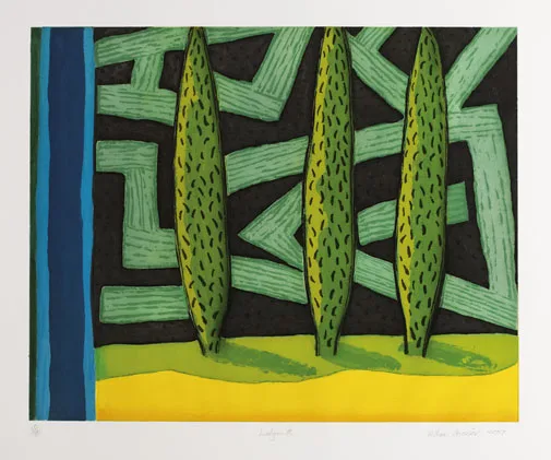 LABYRINTH by William Crozier, 2007, aquatint; (no. 60 from an edition of 80), sold Mar 2012