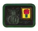 William Crozier, STILL LIFE WITH VASE AND PAINTING, WICKHAM