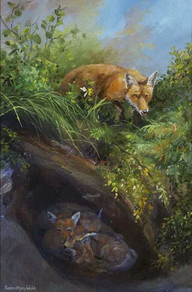 NICE SNUG by Susan Mary Webb, oil on canvas, offered Mar 2012
