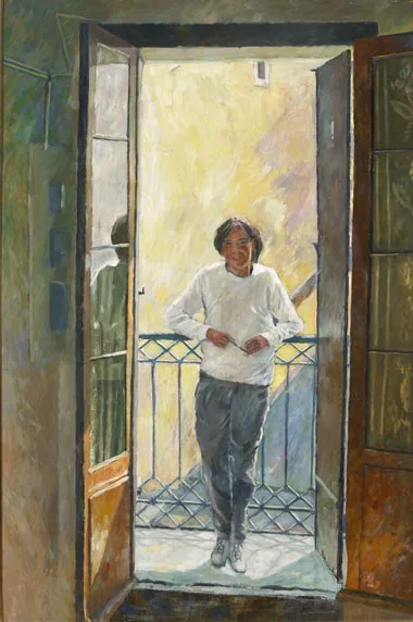 Frederick Henry Stonham, EMMA IN CASTELNAU-DE-GUERS, FRANCE, oil on board