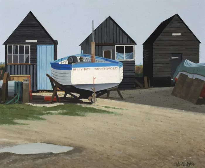 SOUTHWOLD, SUFFOLK by Eric Patton, oil on board, sold Dec 2011