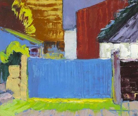John Jobson, THE BLUE GATE, 2009, oil on board