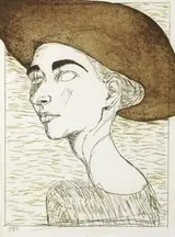 Brian Bourke, PORTRAIT OF JAY WITH A BASQUE HAT