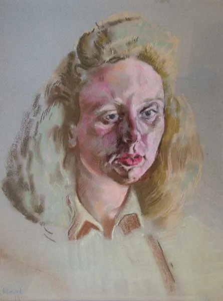 PORTRAIT OF PHYLLIS, RUSH by Patrick Leonard, 1942, pastel, offered Dec 2011